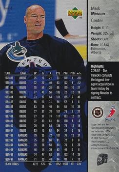 1997-98 Upper Deck - Series Two Jumbo #6 Mark Messier Back