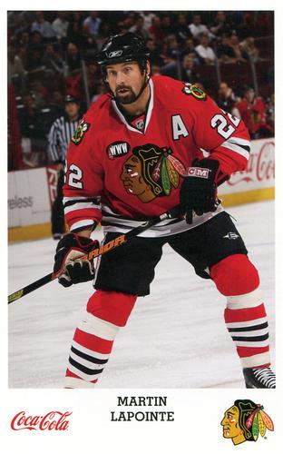 2007-08 Chicago Blackhawks Postcards #NNO Martin Lapointe Front