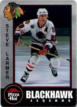 1998 Pizza Hut Chicago Blackhawks Legends #NNO Steve Larmer Front