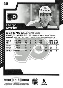 2020-21 O-Pee-Chee #35 Philippe Myers Back
