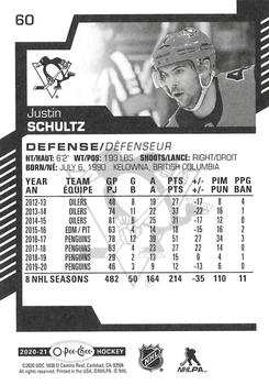 2020-21 O-Pee-Chee #60 Justin Schultz Back