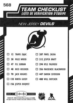 2020-21 O-Pee-Chee #568 New Jersey Devils Back