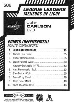 2020-21 O-Pee-Chee #586 John Carlson Back