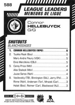 2020-21 O-Pee-Chee #588 Connor Hellebuyck Back