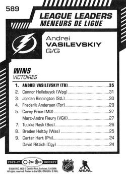 2020-21 O-Pee-Chee #589 Andrei Vasilevskiy Back
