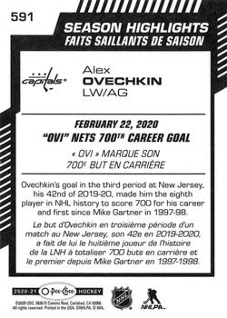 2020-21 O-Pee-Chee #591 Alex Ovechkin Back
