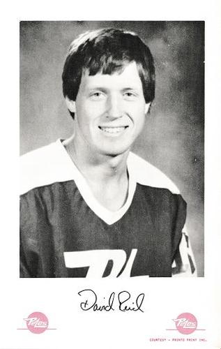 1983-84 Peterborough Petes (OHL) #NNO Dave Reid Front
