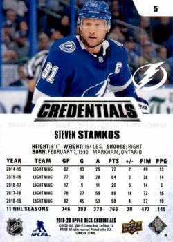 2019-20 Upper Deck Credentials - Green #5 Steven Stamkos Back