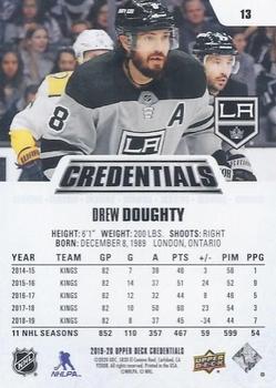 2019-20 Upper Deck Credentials - Green #13 Drew Doughty Back