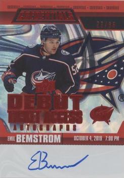 2019-20 Upper Deck Credentials - Debut Ticket Access Autographs Red #RTAA-BE Emil Bemstrom Front