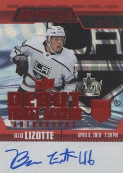 2019-20 Upper Deck Credentials - Debut Ticket Access Autographs Red #RTAA-BL Blake Lizotte Front