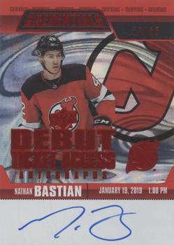 2019-20 Upper Deck Credentials - Debut Ticket Access Autographs Red #RTAA-NB Nathan Bastian Front