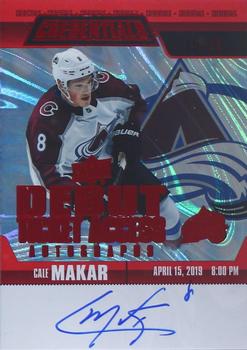2019-20 Upper Deck Credentials - Debut Ticket Access Autographs Variant Red #RTAAV-CM Cale Makar Front