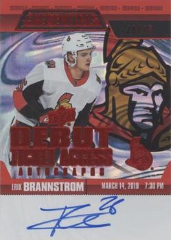 2019-20 Upper Deck Credentials - Debut Ticket Access Autographs Variant Red #RTAAV-EB Erik Brannstrom Front