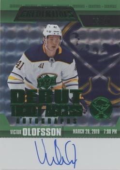 2019-20 Upper Deck Credentials - Debut Ticket Access Autographs Variant Green #RTAAV-VO Victor Olofsson Front