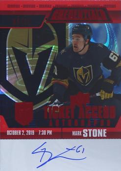 2019-20 Upper Deck Credentials - Ticket Access Autographs Red #TAA-MS Mark Stone Front