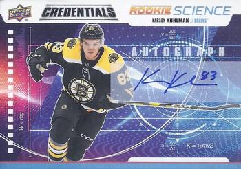 2019-20 Upper Deck Credentials - Rookie Science Autograph #RS-21 Karson Kuhlman Front