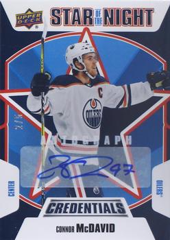 2019-20 Upper Deck Credentials - Star of the Night Autographs #1S-01 Connor McDavid Front