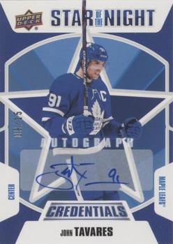 2019-20 Upper Deck Credentials - Star of the Night Autographs #1S-04 John Tavares Front