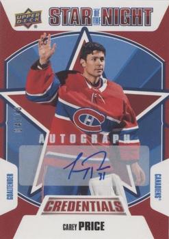 2019-20 Upper Deck Credentials - Star of the Night Autographs #1S-05 Carey Price Front