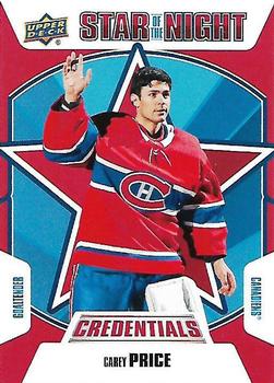 2019-20 Upper Deck Credentials - Star of the Night #1S-05 Carey Price Front