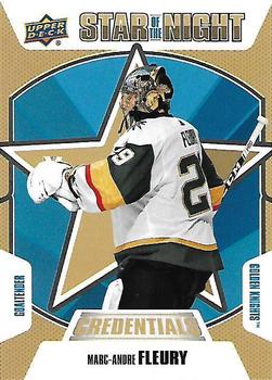 2019-20 Upper Deck Credentials - Star of the Night #1S-06 Marc-Andre Fleury Front