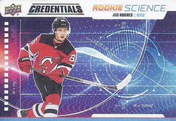 2019-20 Upper Deck Credentials - Rookie Science #RS-01 Jack Hughes Front