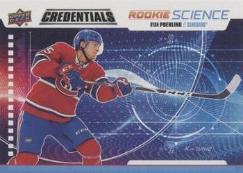 2019-20 Upper Deck Credentials - Rookie Science #RS-02 Ryan Poehling Front