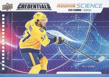 2019-20 Upper Deck Credentials - Rookie Science #RS-17 Dante Fabbro Front