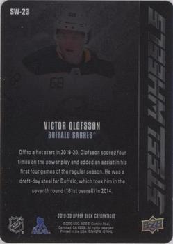 2019-20 Upper Deck Credentials - Steel Wheels #SW-23 Victor Olofsson Back