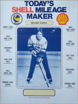 1983-84 Shell Saskatoon Blades (WHL) #NNO Wendel Clark Front