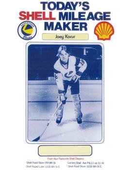 1983-84 Shell Saskatoon Blades (WHL) #NNO Joey Kocur Front