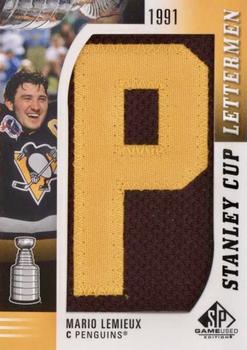 2019-20 SP Game Used - Stanley Cup Letterman Patches #SCL-ML-P Mario Lemieux Front