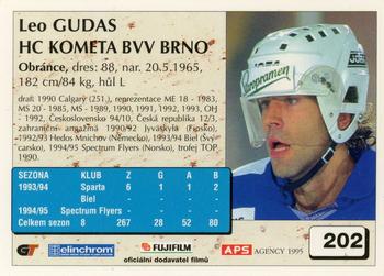 1995-96 APS Extraliga (Czech) #202 Leo Gudas Back