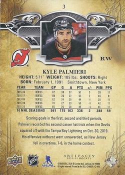 2020-21 Upper Deck Artifacts #3 Kyle Palmieri Back