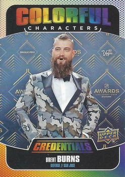2019-20 Upper Deck Credentials - Colorful Characters #CC-2 Brent Burns Front