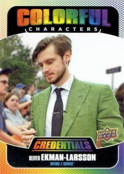 2019-20 Upper Deck Credentials - Colorful Characters #CC-7 Oliver Ekman-Larsson Front