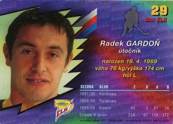 2000-01 Czech OFS - Star Emerald #29 Radek Gardon Back