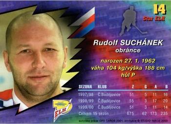 2000-01 Czech OFS - Star Violet #14 Rudolf Suchanek Back