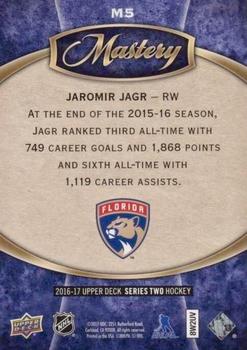 2016-17 Upper Deck - Mastery Achievements #M5 Jaromir Jagr Back