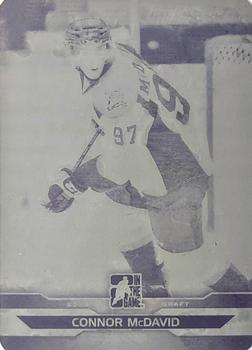 2014 In The Game Draft Prospects - Printing Plates Black #71 Connor McDavid Front