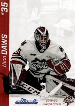2019-20 Guelph Storm (OHL) Limited Edition Set 1 #NNO Nico Daws Front