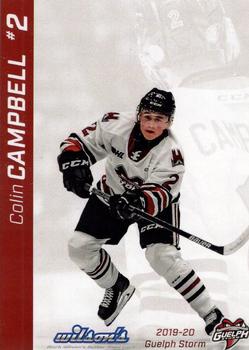 2019-20 Guelph Storm (OHL) Limited Edition Set 1 #NNO Colin Campbell Front