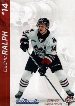 2019-20 Guelph Storm (OHL) Limited Edition Set 1 #NNO Cedric Ralph Front