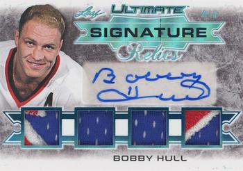 2019-20 Leaf Ultimate - Ultimate Signature Relics - Emerald #USR-BH1 Bobby Hull Front