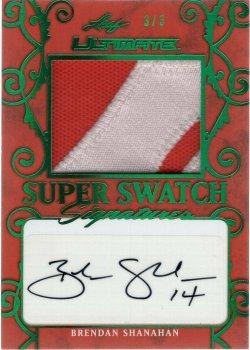 2019-20 Leaf Ultimate - Ultimate Super Swatch Signatures - Emerald #SSS-BS1 Brendan Shanahan Front