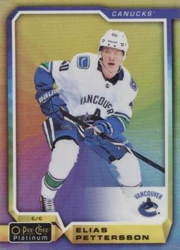 2018-19 O-Pee-Chee Platinum - Photo Variations Rainbow Color Wheel #PV-8 Elias Pettersson Front
