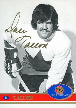 1991-92 Future Trends Canada ’72 - Gold Paint Autographs Swirl #22 Dale Tallon Front