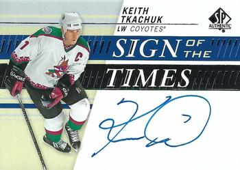 2019-20 SP Authentic - Sign of the Times #SOTT-KT Keith Tkachuk Front