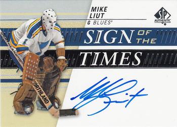 2019-20 SP Authentic - Sign of the Times #SOTT-ML Mike Liut Front